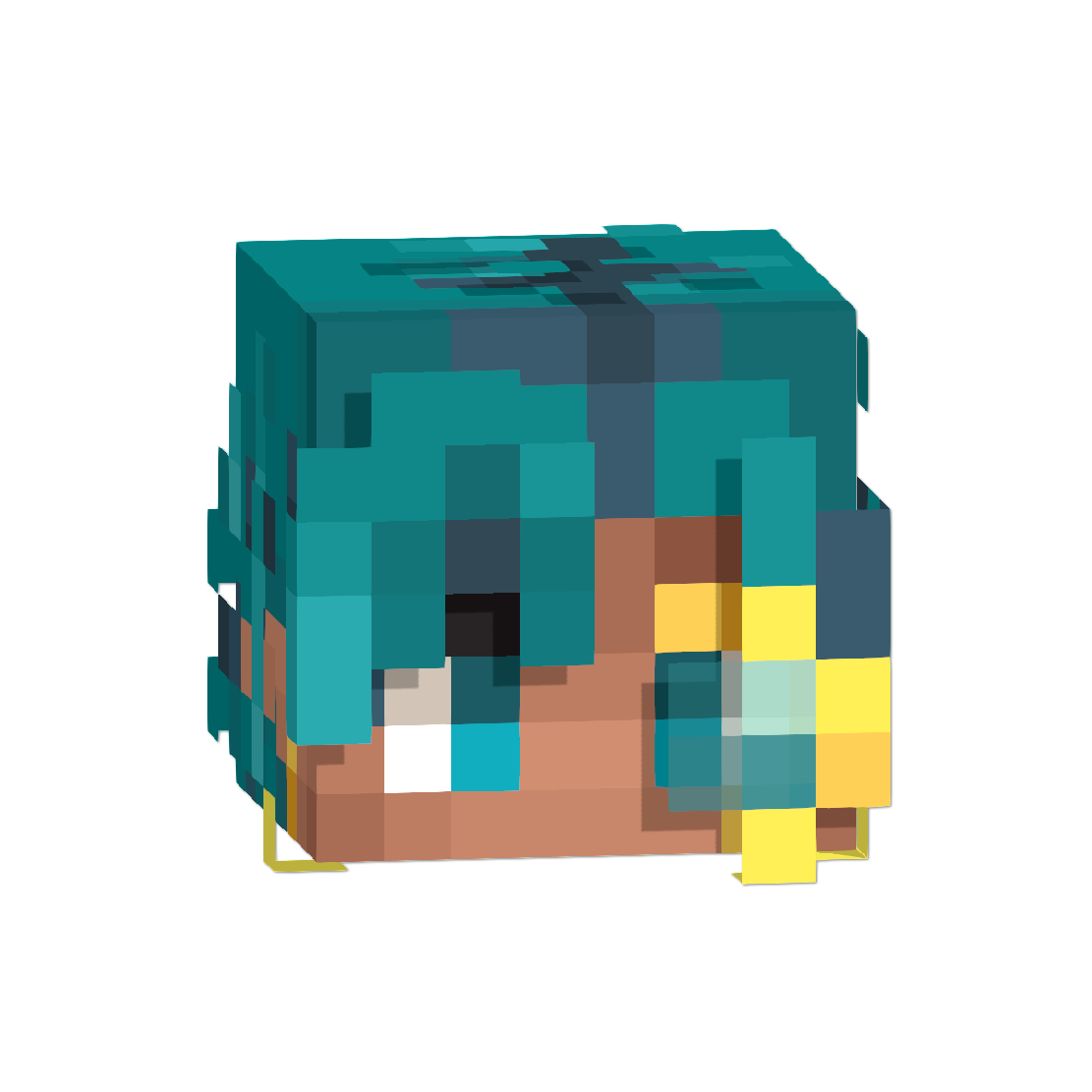 Zethal_'s Minecraft skin, custom 3D head render