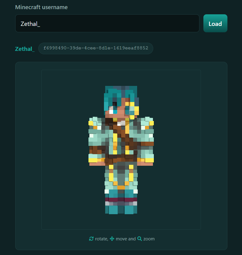 Minecraft Skin Viewer